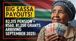 Check SASSA September 2025 Payments: R2,315 Pension, R560, R1,250 Grants